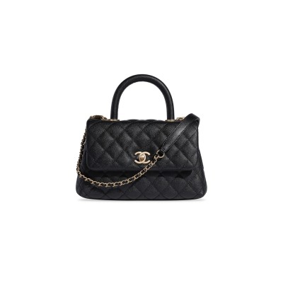 CHANEL FLAP BAG WITH TOP HANDLE A92990 B05061 94305 (23*14*10cm)